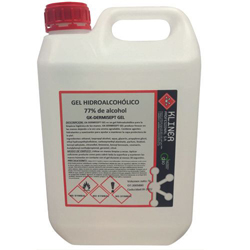 GK gel hidroalkoholikoa, 5 L, desinfektatzailea, % 77 alkohola, erregistroduna, Erref.: HP1000754