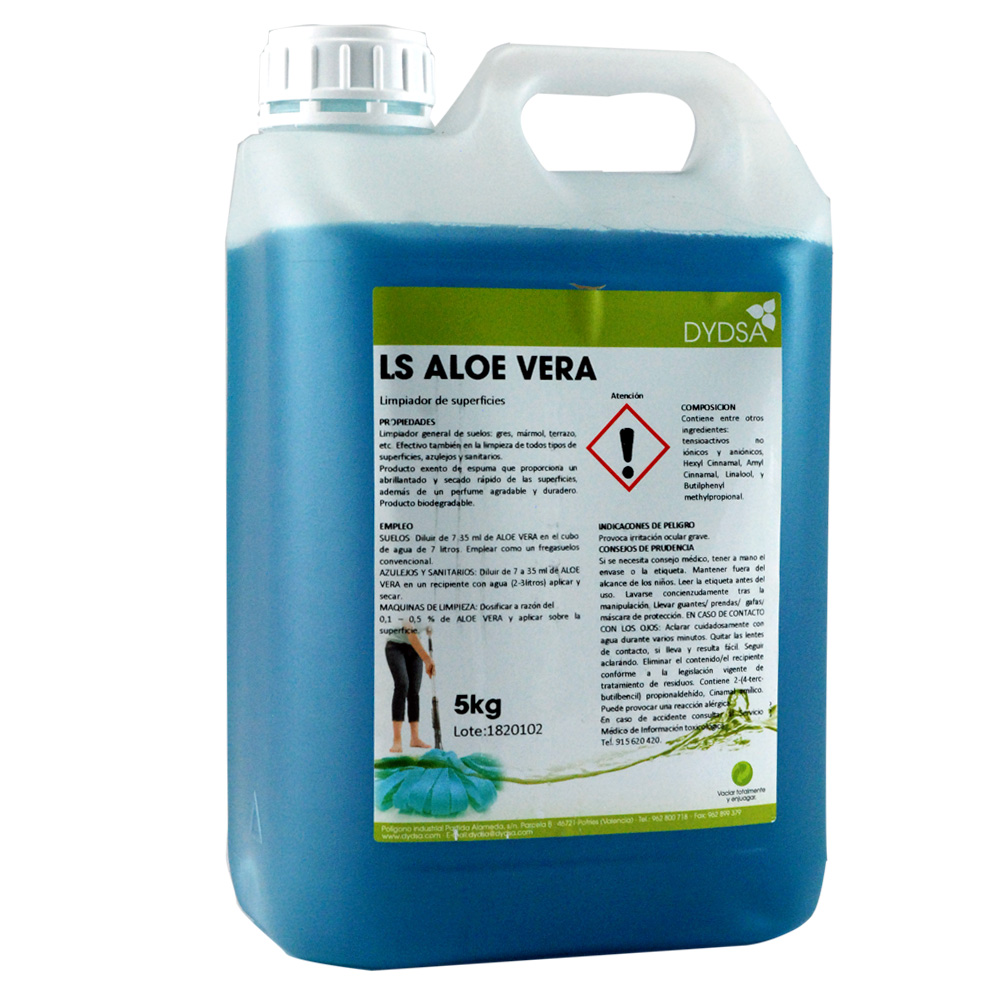 Higienizante perfumado (suelos,superficies) LS Aloe vera 5l