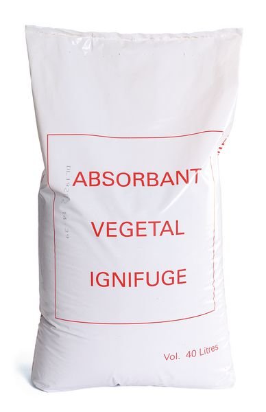 Absorvente vegetal ignifugo